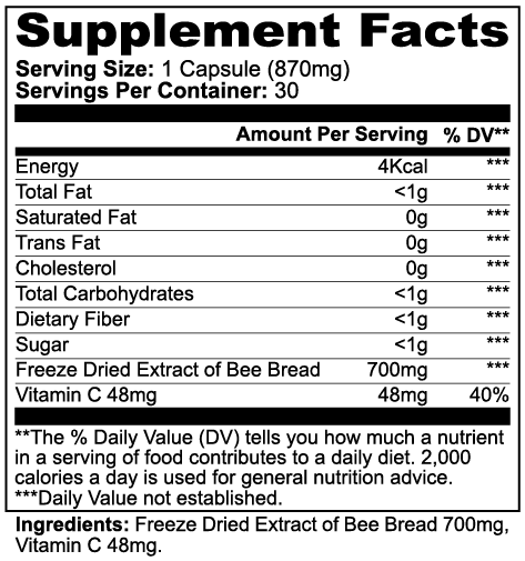 Bee Pearl Capsules for Immunity + Vitality superfoodz