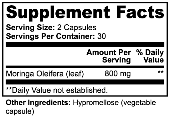 Moringa Capsules for Hormonal Balance + Performance Support